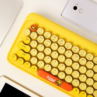 LOFREE 洛斐 EH112S 小黄鸭套装 79键 多模机械键盘 黄色 国产青轴 单光