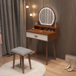 senazuoju塞纳左居网红带灯创意梳妆台60cm送妆凳