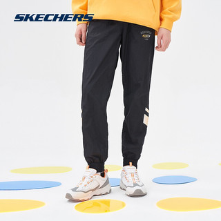 Skechers斯凯奇街舞复古长裤男子 L121M040 002K深黑色 XL