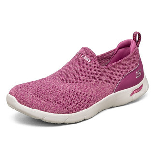 SKECHERS 斯凯奇 Arch Fit Refine 女子休闲运动鞋 104091/RAS 紫红色 36.5