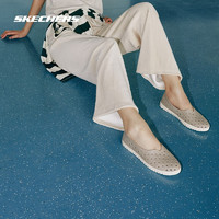 Skechers斯凯奇女子轻便一脚蹬镂空洞洞塑料鞋软底低帮包头雨鞋 111203 TPE灰褐色 35