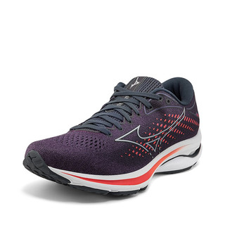 Mizuno 美津浓 Wave Rider 25 女子跑鞋 J1GD210358 紫色/橘黄色 38.5