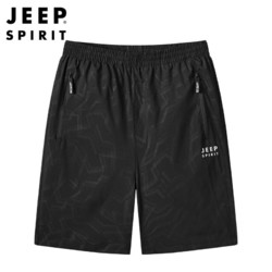JEEP 吉普 短裤男夏季新款五分裤休闲沙滩裤男 SP6030 菱形格4XL