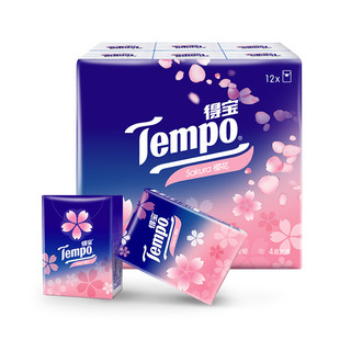 Tempo 得宝 手帕纸 4层*7张*36包 樱花香味