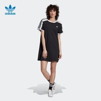 adidas 阿迪达斯 三叶草 DRESS ED4776 女款运动圆领短袖连衣裙