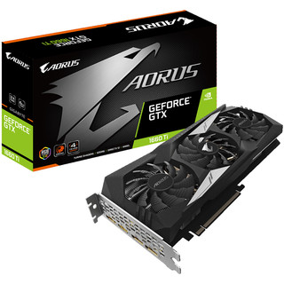 GIGABYTE 技嘉 AORUS GeForce GTX 1660Ti 6G 显卡 6GB 黑色