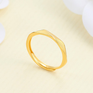 CHJ JEWELLERY 潮宏基 SRG30001143 女士层次活口足金戒指 2.75g