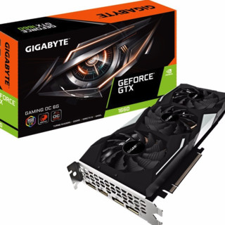 GIGABYTE 技嘉 GTX 1660 GAMING OC 显卡 6G