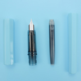 PLATINUM 白金 钢笔 小流星轻甜系列 PQ-200 天蓝色 F尖 单支装