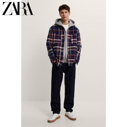 ZARA 04255563401 男装荧光格子夹克