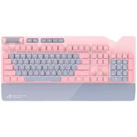 ROG 玩家国度 PNK Baby 108键 有线机械键盘 粉色 Cherry青轴 RGB