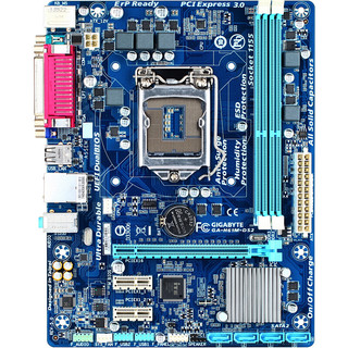 GIGABYTE 技嘉 H61M-DS2 M-ATX主板（Intel LGA 1155、H61）