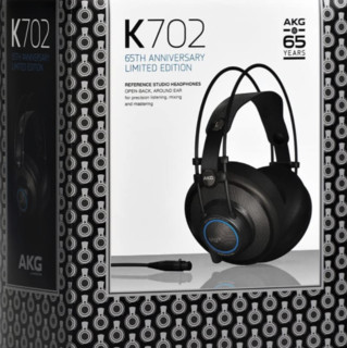 AKG 爱科技 K702 耳罩式头戴式动圈有线耳机 黑色 3.5mm