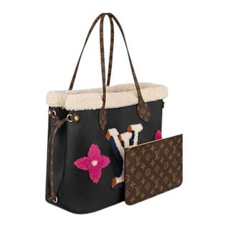 LOUIS VUITTON 路易威登 NEVERFULL系列 女士中号手袋 M56960 黑色