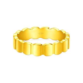 chowtaifook周大福ing系列f218567女士蜂巢足金戒指13号635g