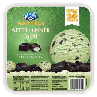 MUCHMOORE 玛琪摩尔 桶装冰淇淋 薄荷巧克力味 2000ML