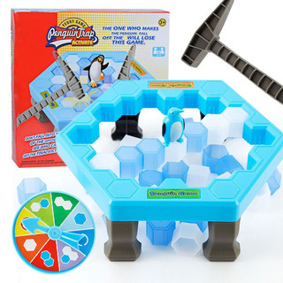 糖米（Temi）儿童创意减压玩具 拯救企鹅敲冰块砸冰破冰台亲子互动桌面游戏 男孩女孩节日礼物抖音同款