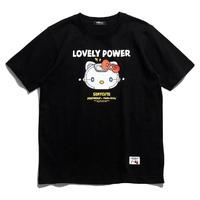 STAYREAL HelloKitty联名 男女款圆领T恤 TC20055 黑色 S