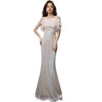 chuci 初慈 女士礼服 CH-10021 银色 M