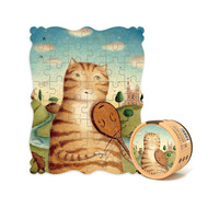 MiDeer 弥鹿 拉小提琴的猫 拼图 48片