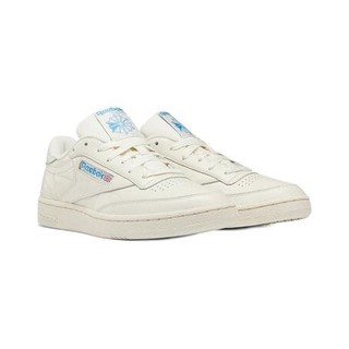 Reebok 锐步 Club C 85 Vintage 男子休闲运动鞋 DV8811 白色/蓝色 44.5