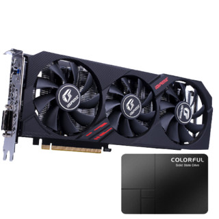 COLORFUL 七彩虹 iGame GeForce RTX 2060 Ultra 显卡 6GB 黑色+SL500 256G 固态硬盘