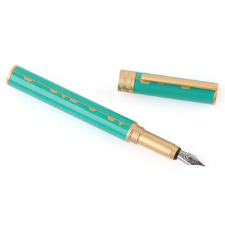 n9 钢笔 锦轴系列 听雨-绿色 F尖 单支装