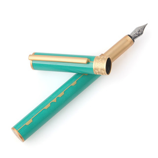 n9 钢笔 锦轴系列 听雨-绿色 F尖 单支装