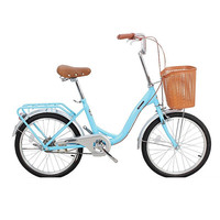 PHOENIX 凤凰 丹顶鹤 自行车 蓝色 26英寸 单速