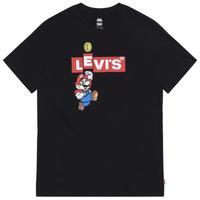 Levi's 李维斯 X SUPER MARIO 男女款圆领短袖T恤 22491 黑色 S