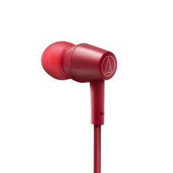 audio-technica 铁三角 ATH-CLR100BT 入耳式颈挂式蓝牙耳机 红色