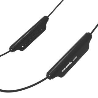 audio-technica 铁三角 ATH-CLR100BT 入耳式颈挂式蓝牙耳机 黑色