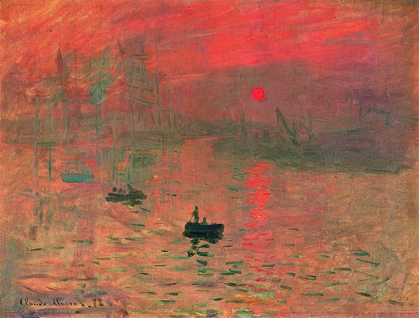 artron雅昌莫奈日出印象5874cm装饰画油画布