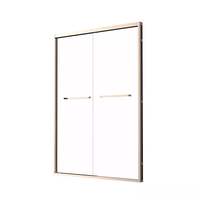 diiib 大白 S51022 一字型不锈钢淋浴房 玫瑰金 1.5-1.59*1.9m