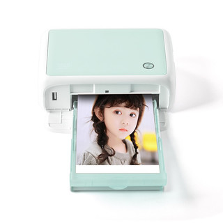 汉印CP4000L 彩色照片打印机 手机无线蓝牙 家用便携式迷你相片热升华打印机 打印机+108张相纸套装 薄荷绿
