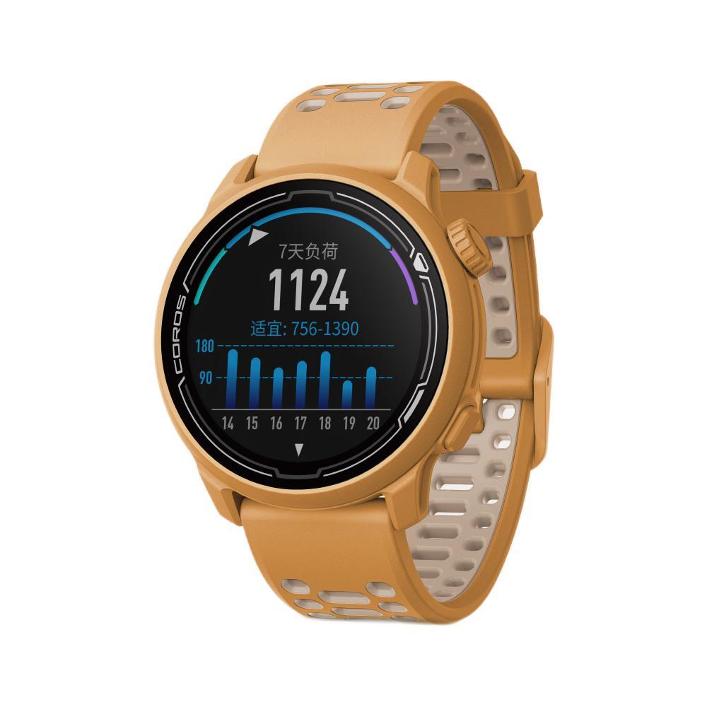 coros 高驰 pace 2 竞技运动手表 黄色 42mm 硅胶表带款