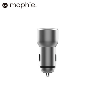 mophie 车载充电器 汽车PD点烟器一拖二双口USB 3A快充38W总功率适用苹果华为三星手机 38w双口车充