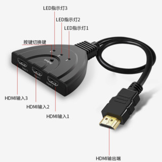 HONGDAK 3进1 HDMI接口转换器