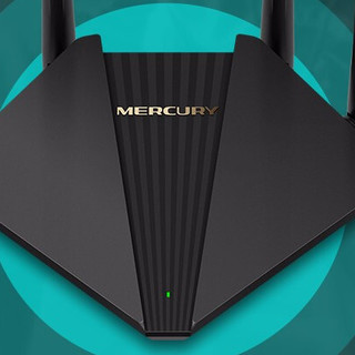 MERCURY 水星网络 D121G 双频1200M 家用千兆无线路由器 Wi-Fi 5 单个装 黑色