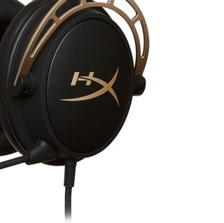 HYPERX Cloud Alpha 阿尔法 耳罩式头戴式有线耳机 黑金 3.5mm
