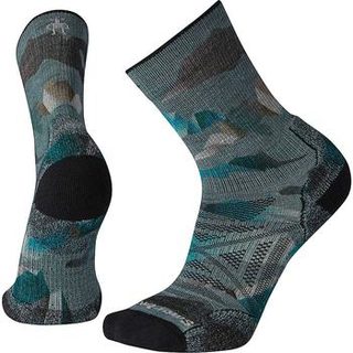 Men's PhD Outdoor Light Mountain Camo Printed Crew Sock