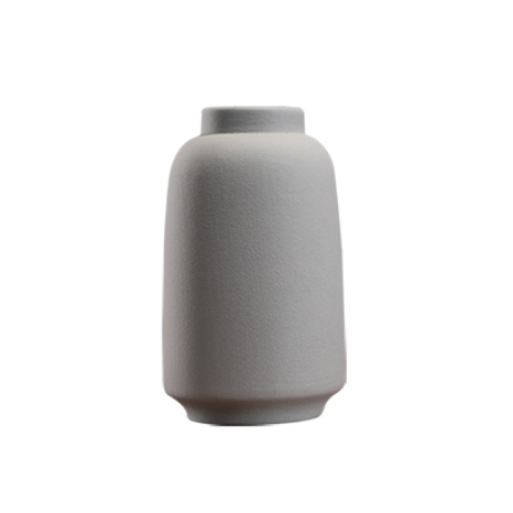 Hoatai Ceramic 华达泰陶瓷 灰色花瓶+干花