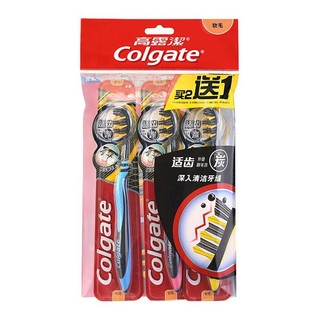 Colgate 高露洁 适齿炭牙刷 3支*3