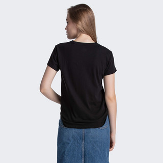 Levi's 李维斯 女士圆领短袖T恤 17369-0466 黑色 XS