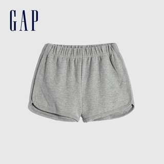 Gap女装纯棉透气运动短裤845032 2021夏季新款女士纯色宽松休闲裤 奶油米色