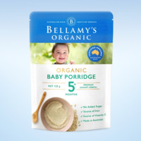 BELLAMY'S 貝拉米 有機米粉 澳版 1段 燕麥味 125g