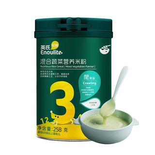 Enoulite 英氏 米粉 3阶 混合蔬菜味 258g