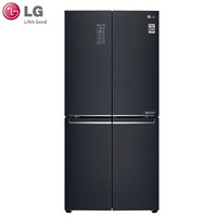 LG F528MC16 家用530L大容量十字四门变频风冷无霜电冰箱 除抑菌模块 循环风 恒温速冻 黑色