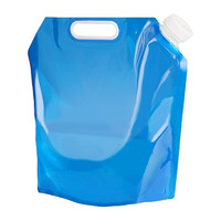 Viminvon 唯眠纺 户外野营手提水袋折叠水桶 PE食品级便携塑料水袋5L