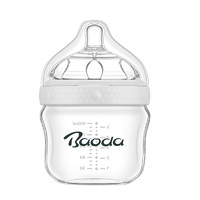 宝德玻璃奶瓶新生儿晶钻小流量宝宝超宽口径仿母乳实感防胀气奶瓶BP533